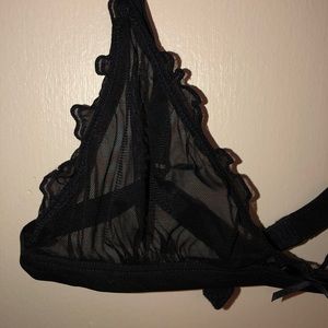 H&M Black and Burgundy Bralettes